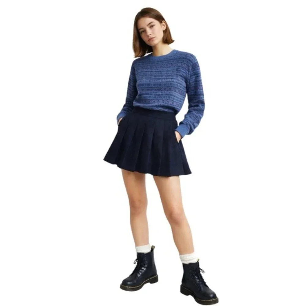 Polo Ralph Lauren Blue Fair Isle Wool Sweater